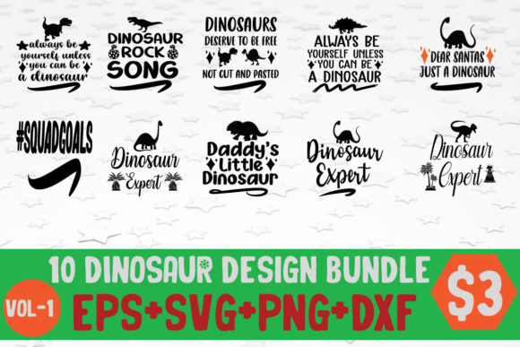 10 Dinosaur SVG PNG Cutting Print Ready Review