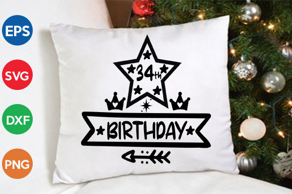 34th Birthday SVG Cut File Review