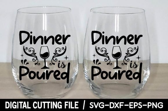 Dinner is Poured Svg Embroidery Review